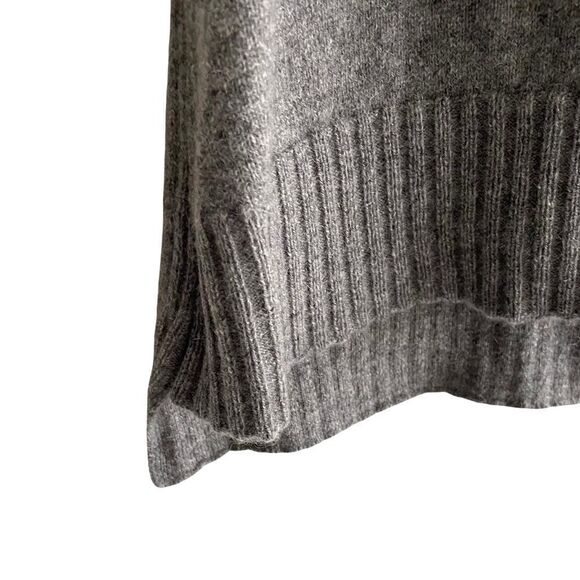 InCashmere Crew Neck Long Sleeve Cashmere Sweater Grey M - Picture 5 of 7